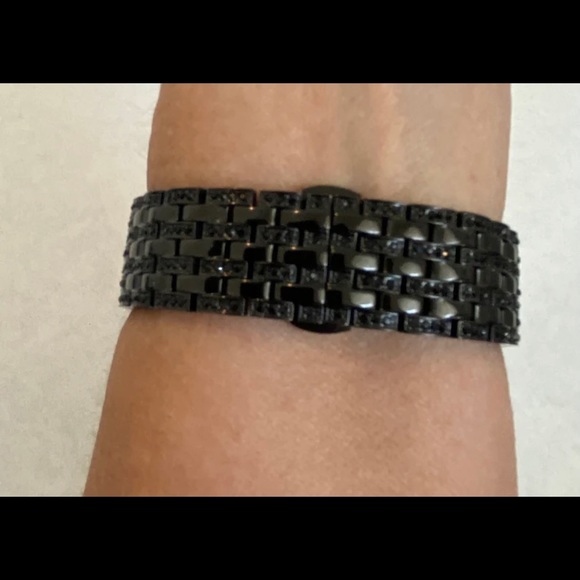 Apple Watch Black Lab Diamonds Bezel Case Band & Cover - Picture 3 of 6